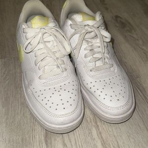 Nike shoes size 7 neon swoosh